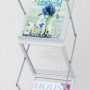Deflect-O Literature Display Rack, Metal & Acrylic, A4 x 6