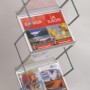 Deflect-O Literature Display Rack, Metal/Acrylic, A3 x 6