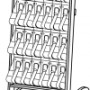 Stand-Tall Literature Rack, 24 x DLE, Easel