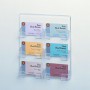 Business Card Holder, Wall Mounted, 6 Card