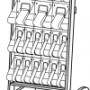 Stand-Tall Literature Rack, 6 x A4, 12 x DLE, Easel